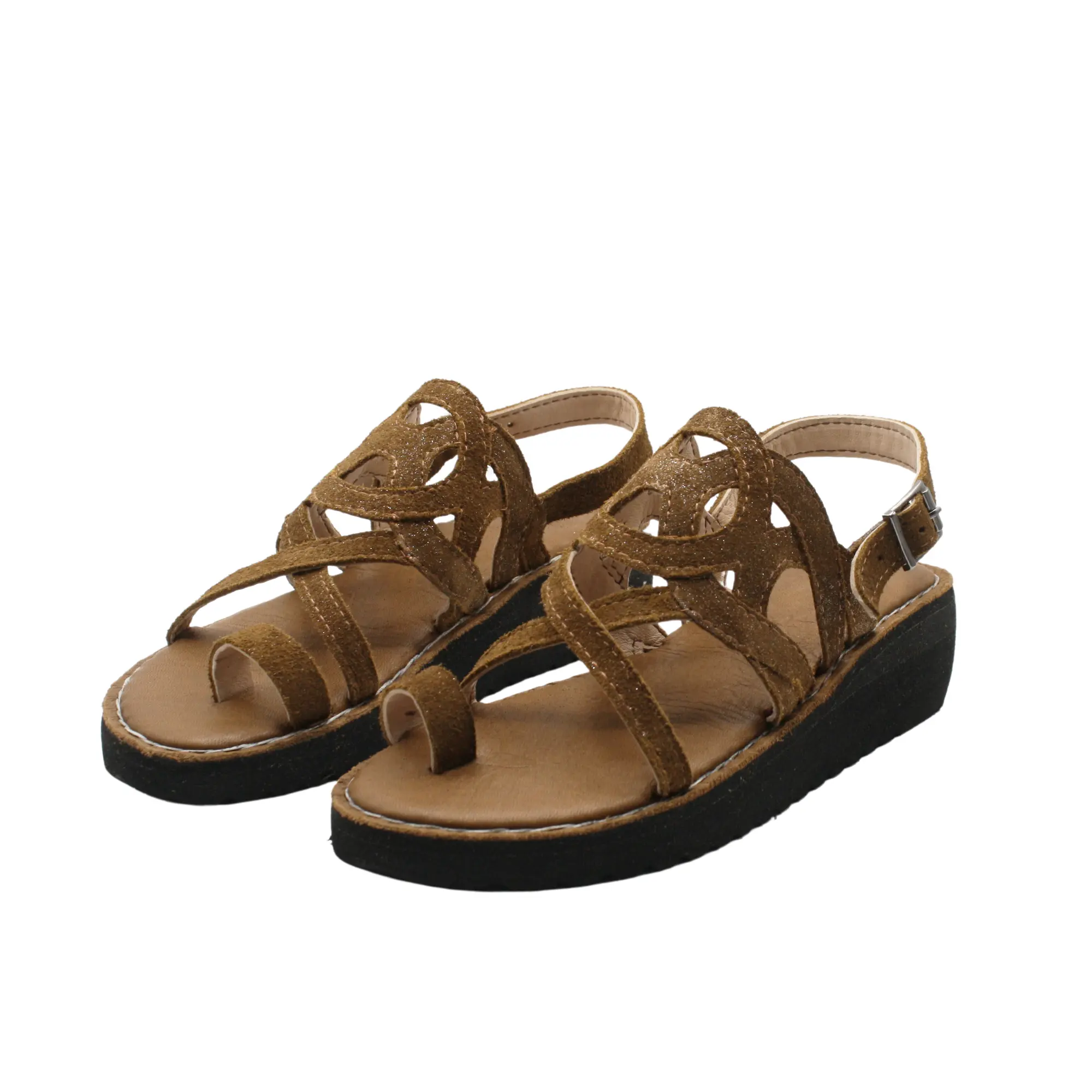 Sandales Cuir Marron Femme​