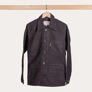 Veste Bourgeron Moleskine NOIR CHARBON UNISEXE