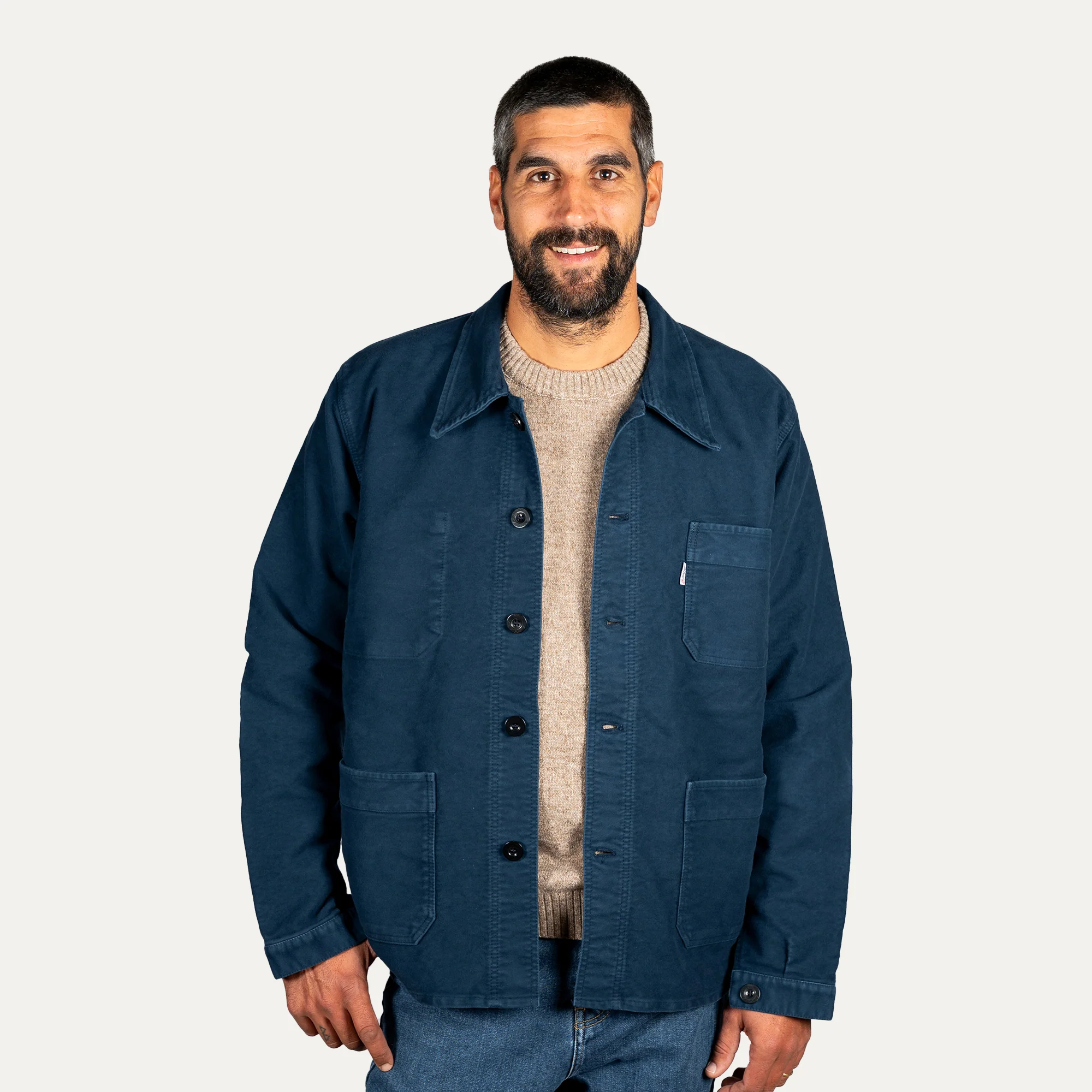 VESTE BOURGERON MOLESKINE Bleu nuit Unisexe