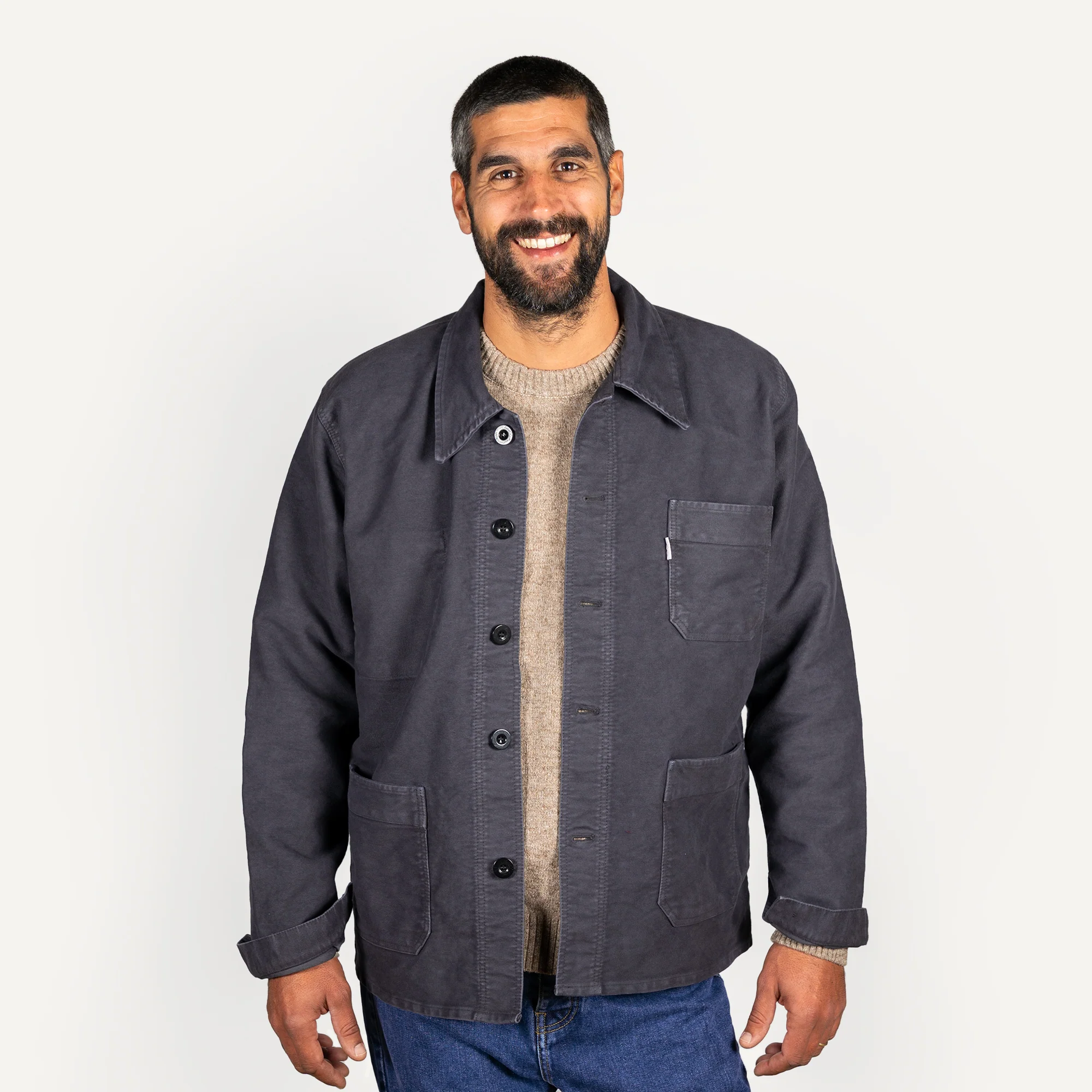 VESTE BOURGERON MOLESKINE Ardoise Unisexe