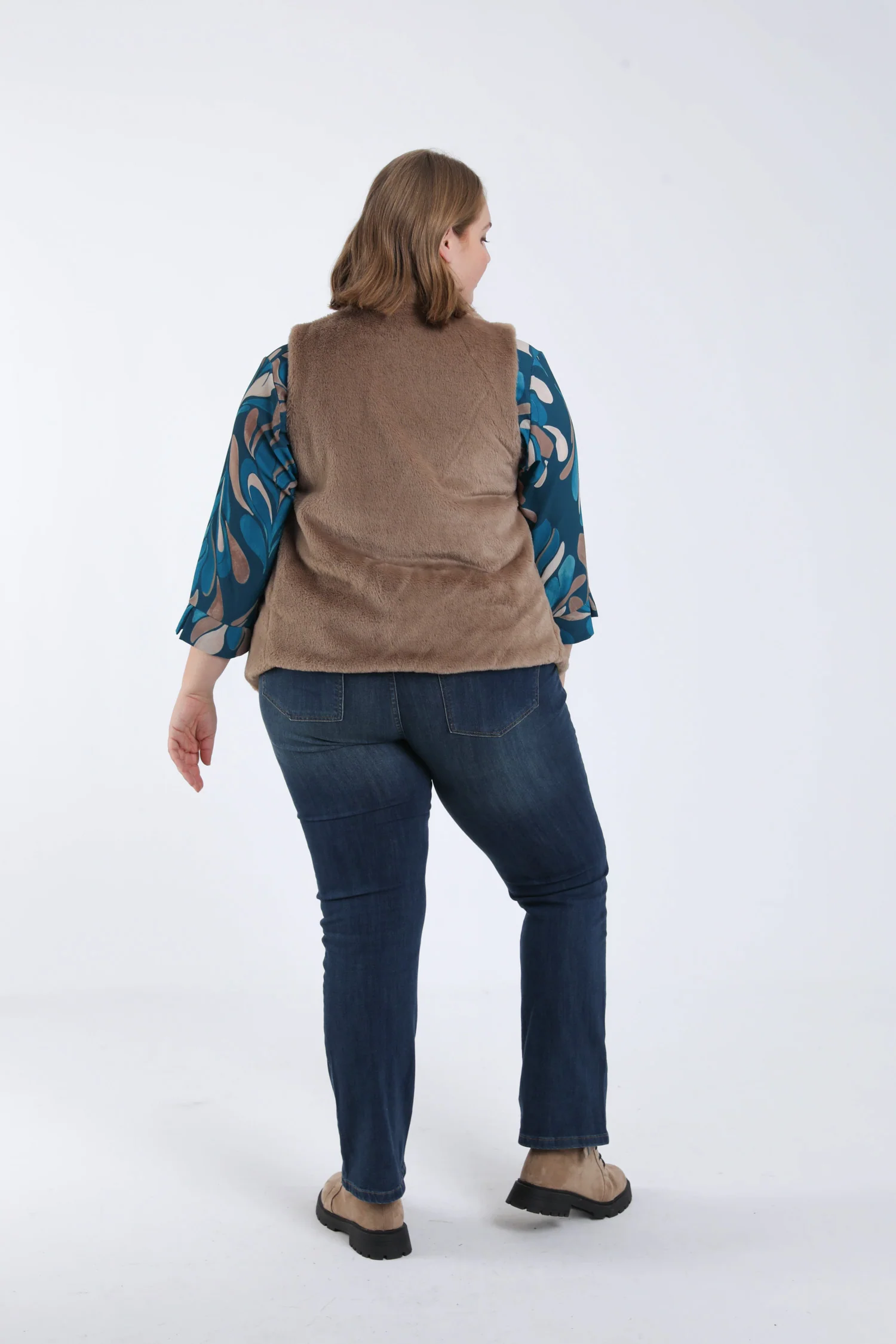 Veste en fausse fourrure
