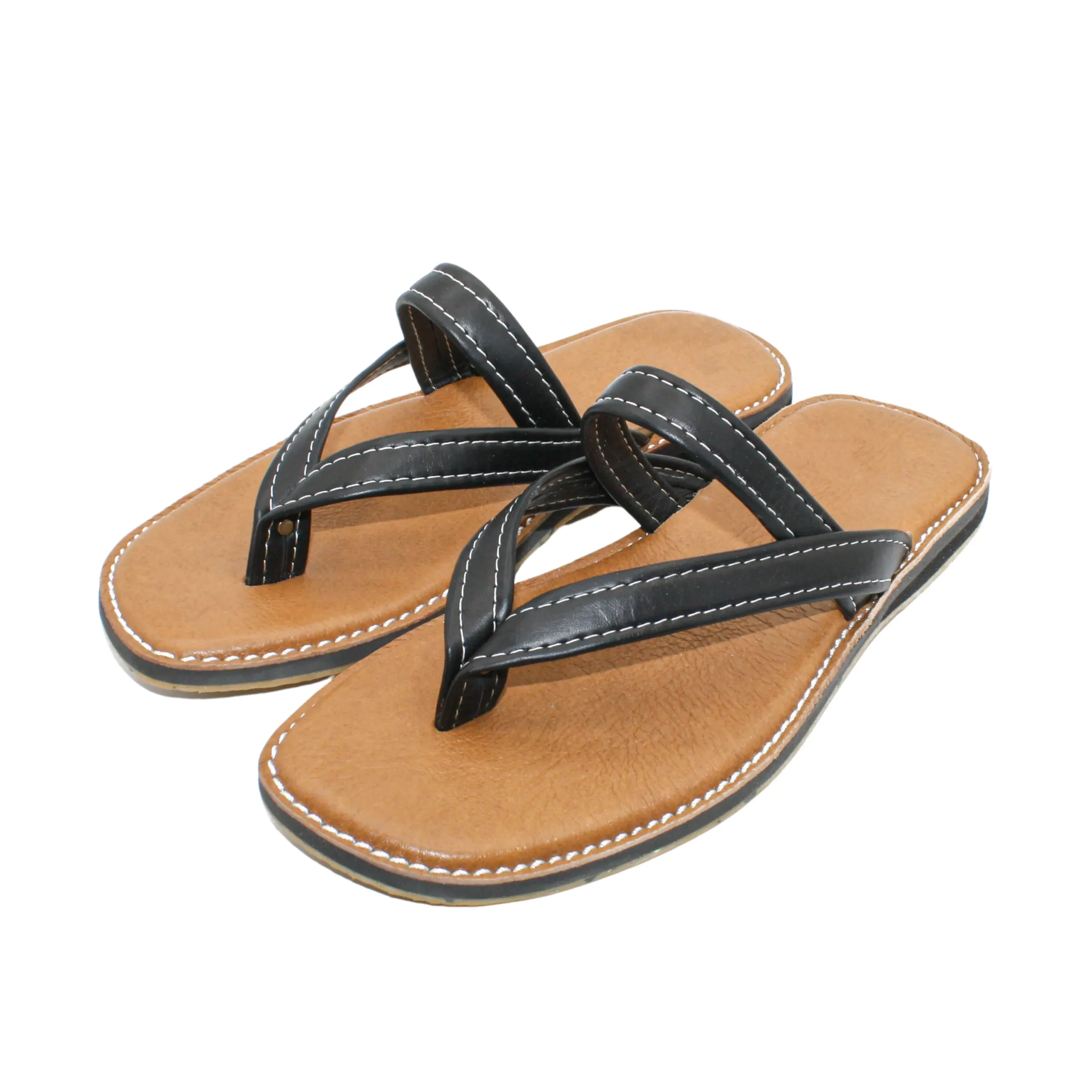 Claquette homme cuir noir
