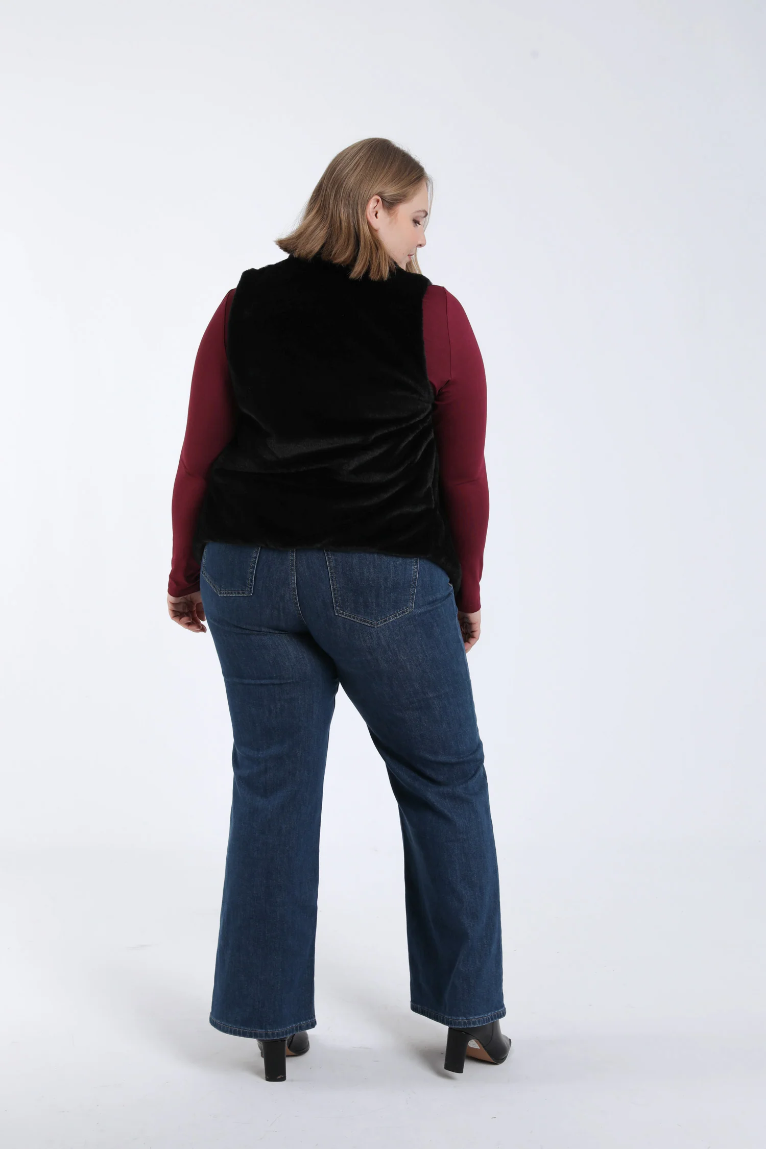 Veste en fausse fourrure