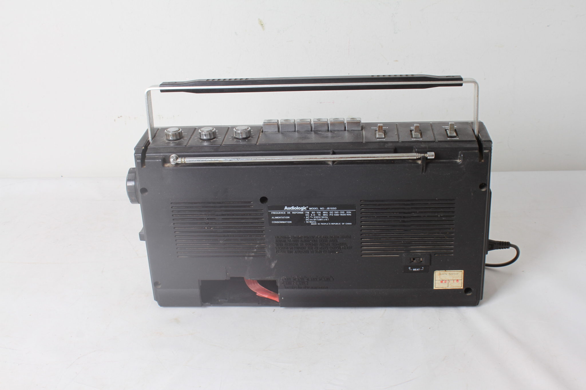 Radio Cassettes Stéréo AUDIOLOGIC model JB 1050