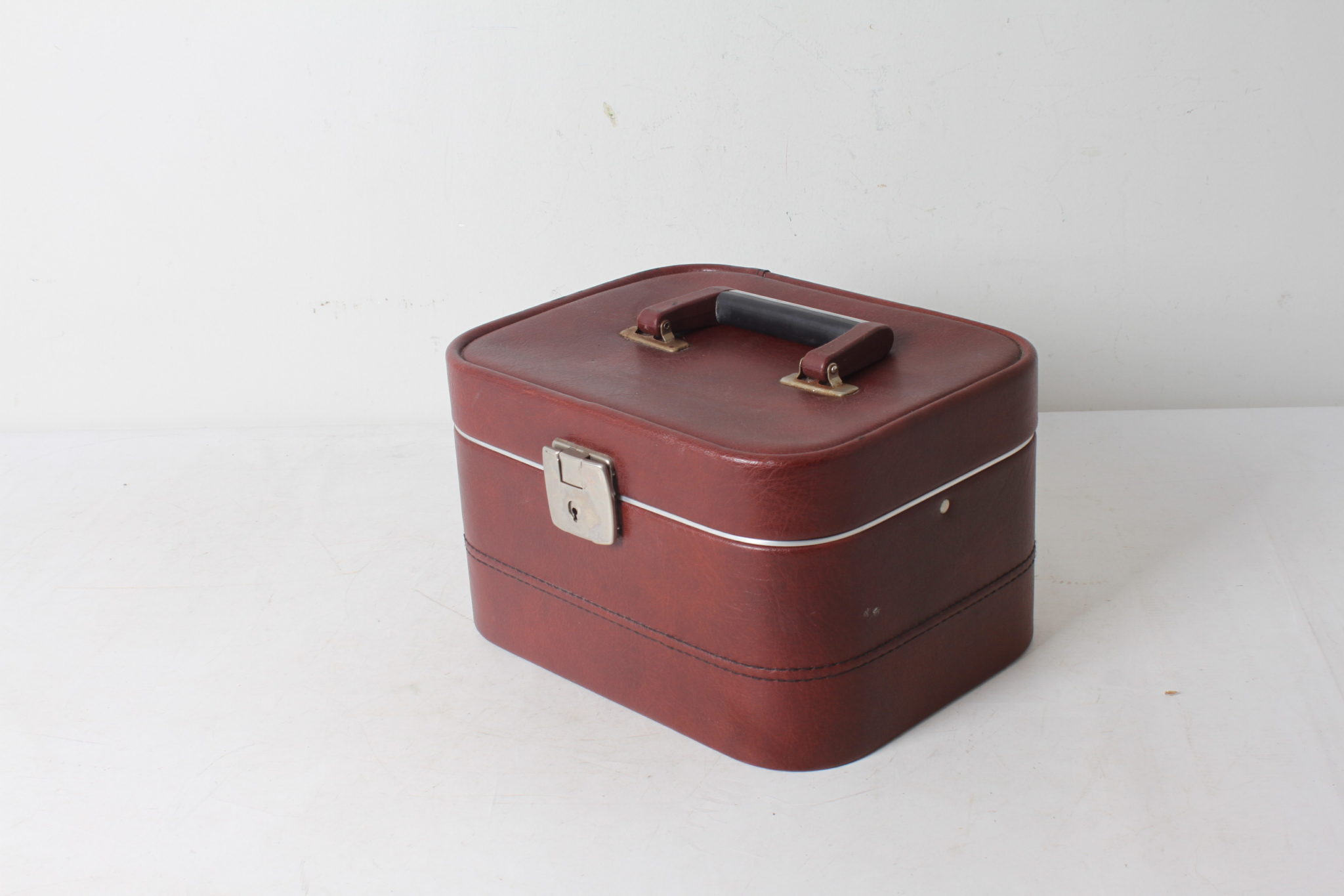 Vanity Case en Similicuir Vintage