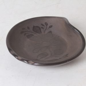 Vide poche en céramique noire